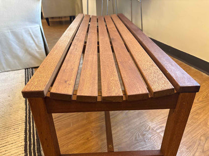 Four Seasons Curved Wooden Bench