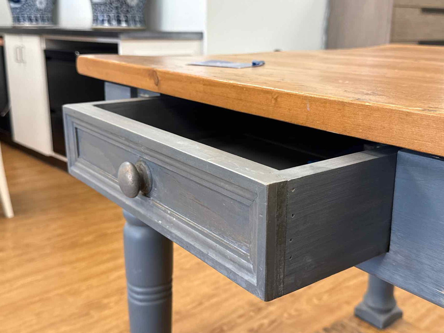 Rustic Grey Pine Island