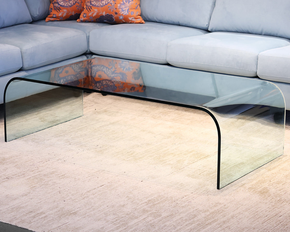 Fontana Arte Glass Waterfall Cocktail Table