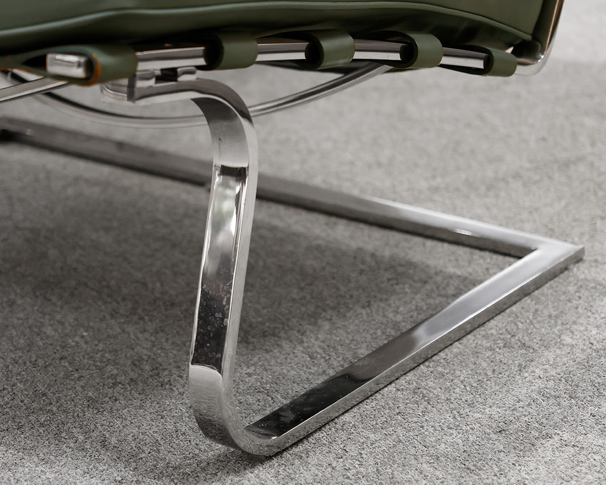 Set of Two Knoll Mies Vander Barcelona Chairs