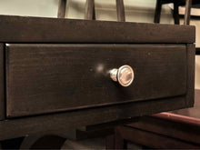 Hooker Furniture Espresso Finish 3 Drawer Chrome Knobs  Desk