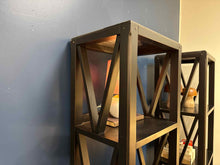 Black Distressed Etagere