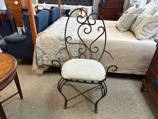 Iron Scrolled Arm Chair