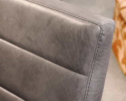 RH "Rene" Gray Leather Chaise