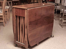 Cherry Drop Leaf Table  On Casters & 4 Chairs