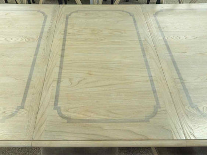 Universal Grey Driftwood Finish Table & 8 Chair Set