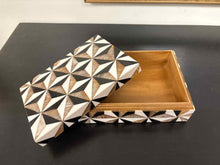 Small Decorative Box with Geometric Star Pattern