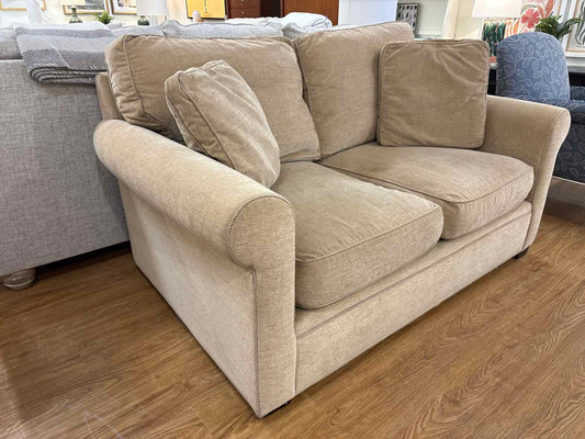 Crate & Barrel Tan Loveseat