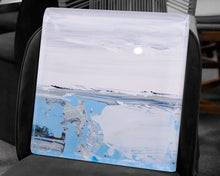 John Schuyler epoxy picture frame with abstract painting