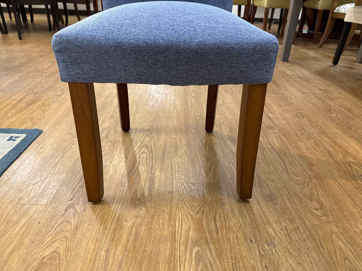 Set of 6 Denim Blue Parson's Dining Chairs