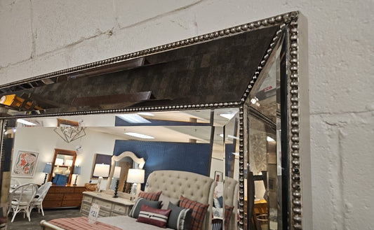 Bassett Beveled Silver Floor Mirror