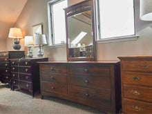 Ethan Allen Cherry Six Drawer Dresser & Mirror