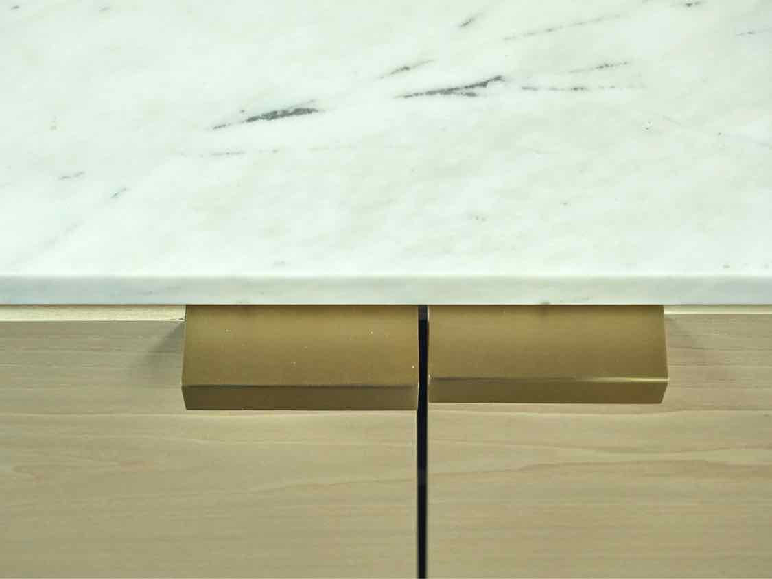 West Elm 'Delphine' Cabinet W/ Solid Marble Top