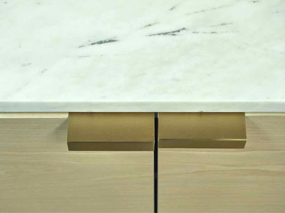 West Elm 'Delphine' Cabinet W/ Solid Marble Top
