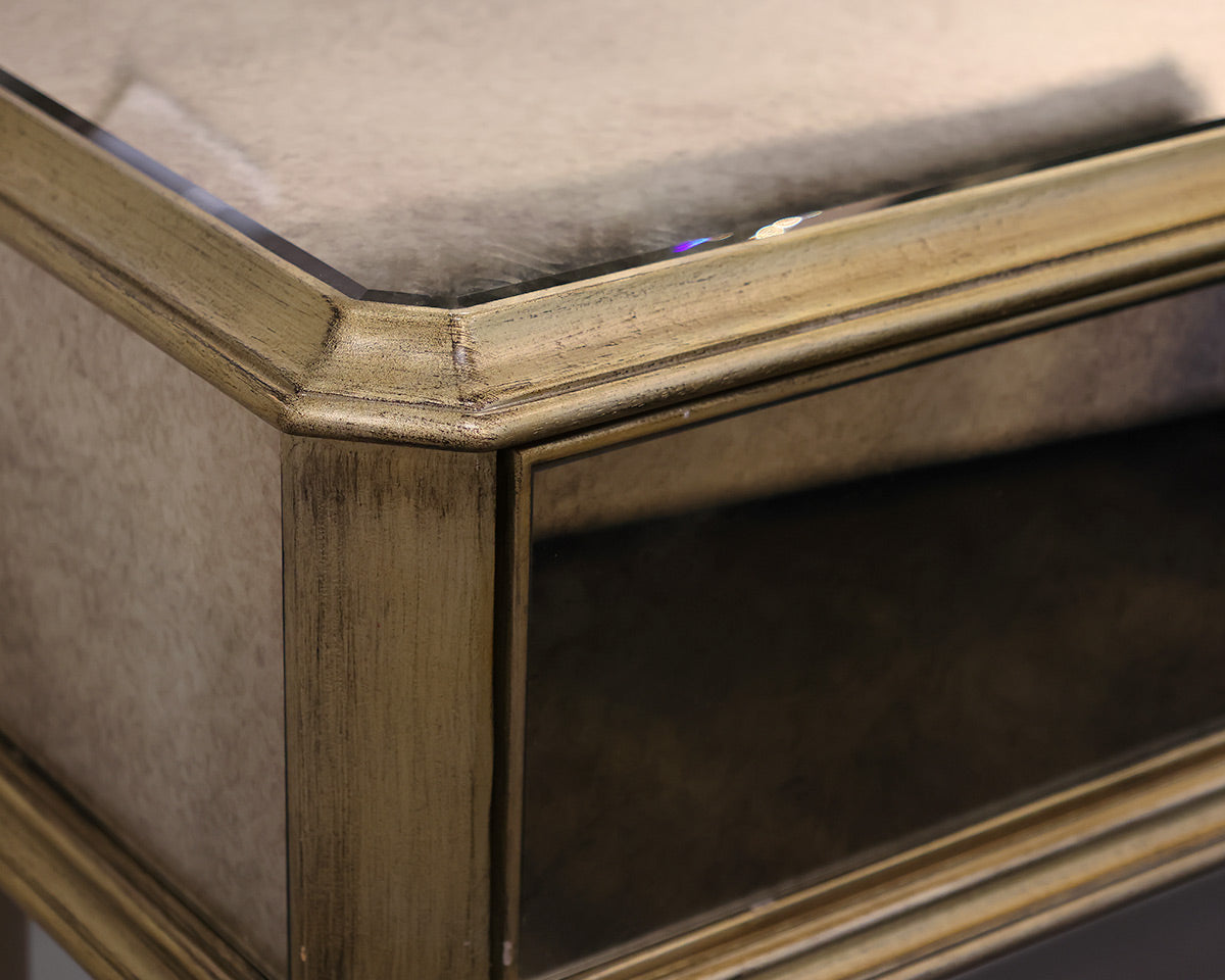 Ethan Allen Vivica Mirrored Sofa Table