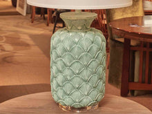 'Cibbe Blue' Poly Table Lamp With Shade