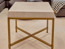 Contemporary Square Shagreen Side Table