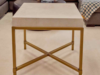 Contemporary Square Shagreen Side Table