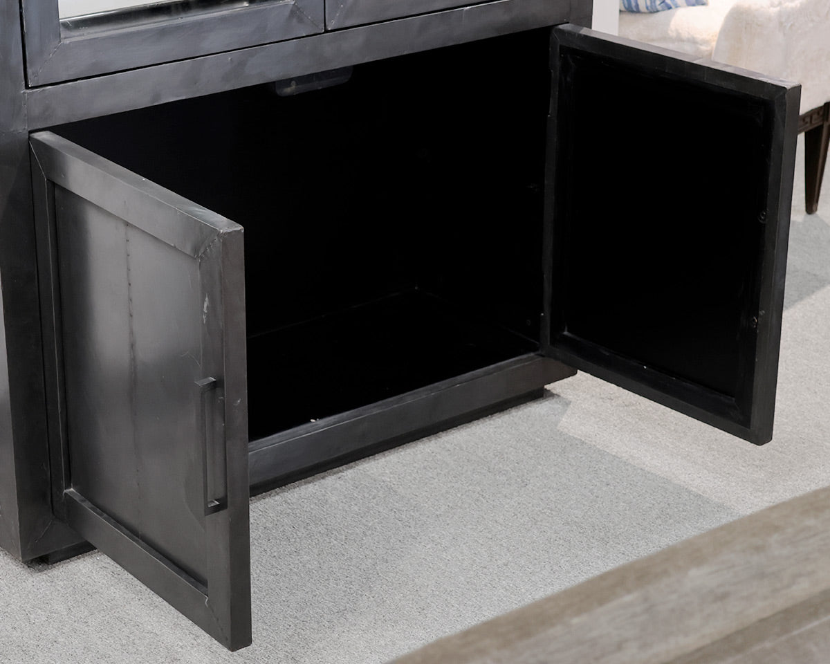 Restoration Hardware 'La Salle' Metal-Wrapped Cabinet
