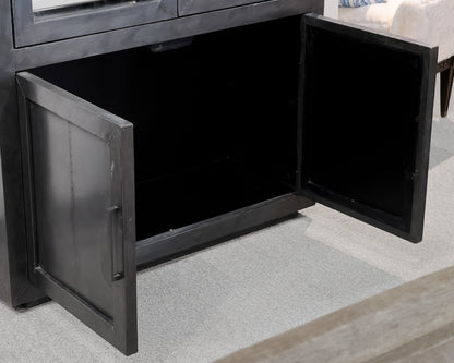 Restoration Hardware 'La Salle' Metal-Wrapped Cabinet