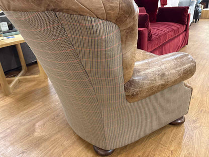 Ralph Lauren 'Writer's' Leather Arm Chair & Ottoman