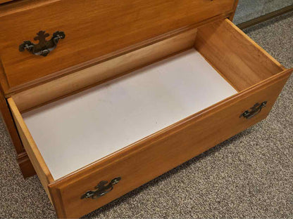 Solid Maple 5 Drawer Chest on Chest