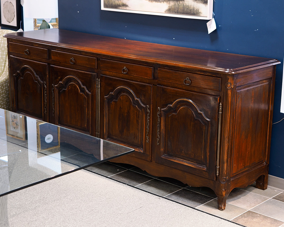French Country Style Mahogany Sideboard