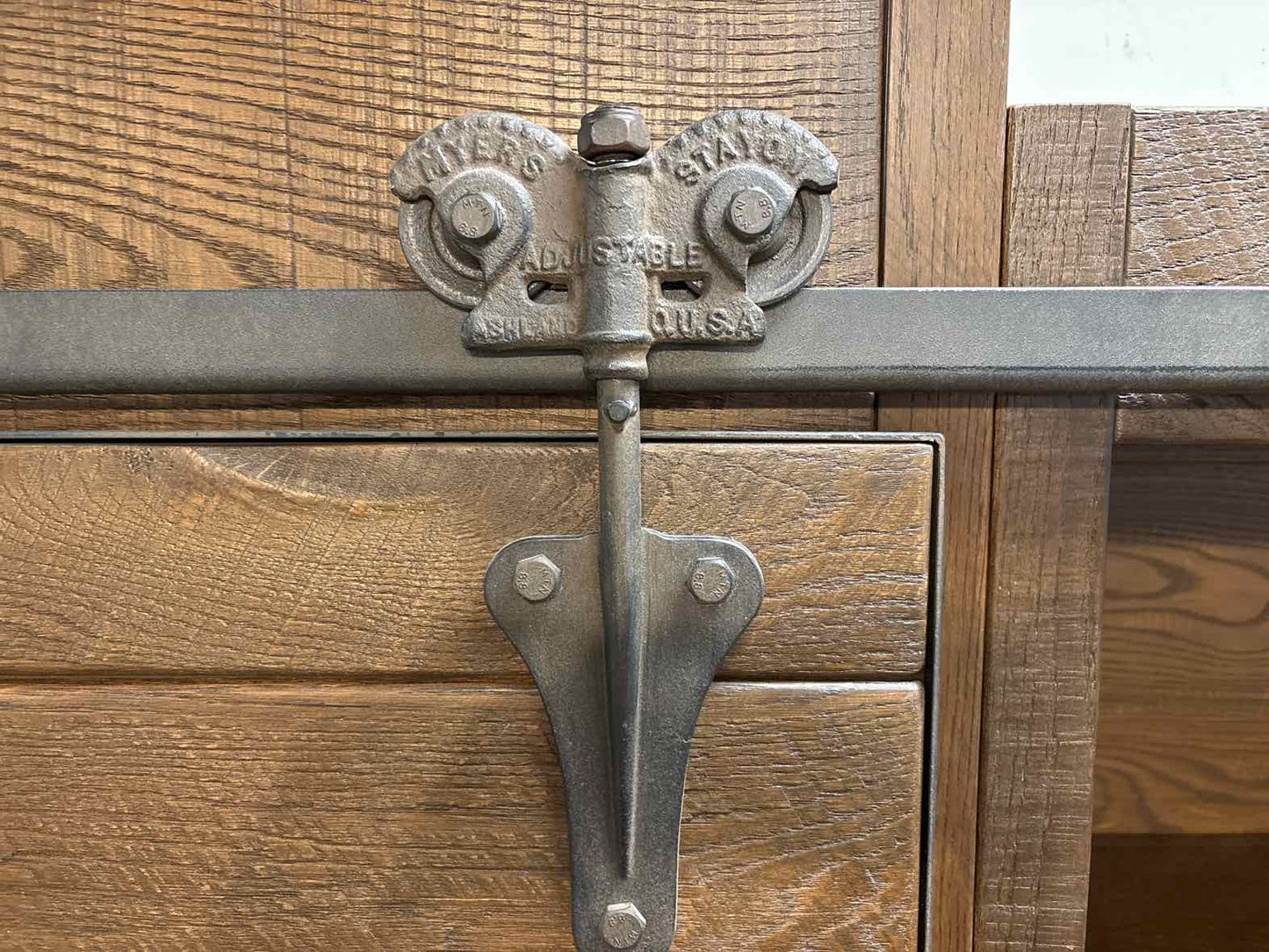 Arhaus 'Baumann' Wall Unit w/ Sliding Barn Doors