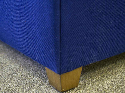 Lee Furniture Navy Blue Sail Cloth Upholstered Chair