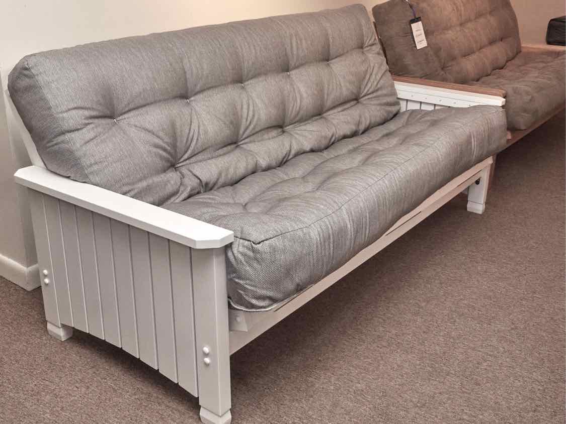 "Charleston" Futon Set - Silver Tweed Q