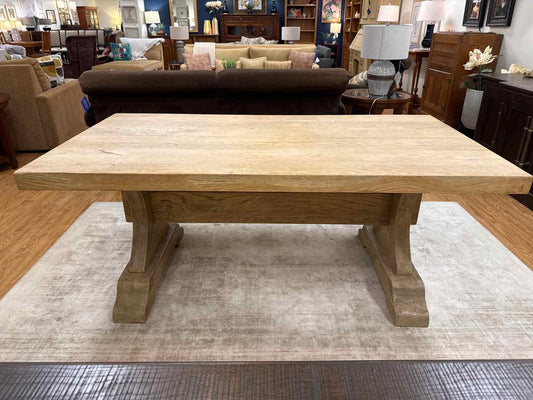 RH Light Wash Finished Dining Table