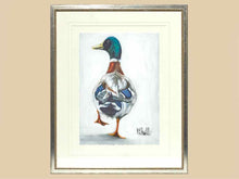 'Mallard Walking 1' in Silver Frame