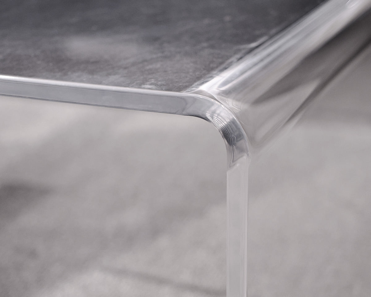 Lucite Waterfall Cocktail Table