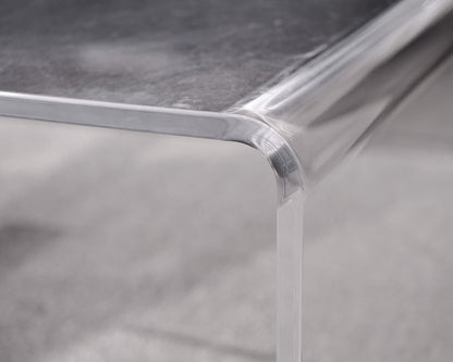 Lucite Waterfall Cocktail Table