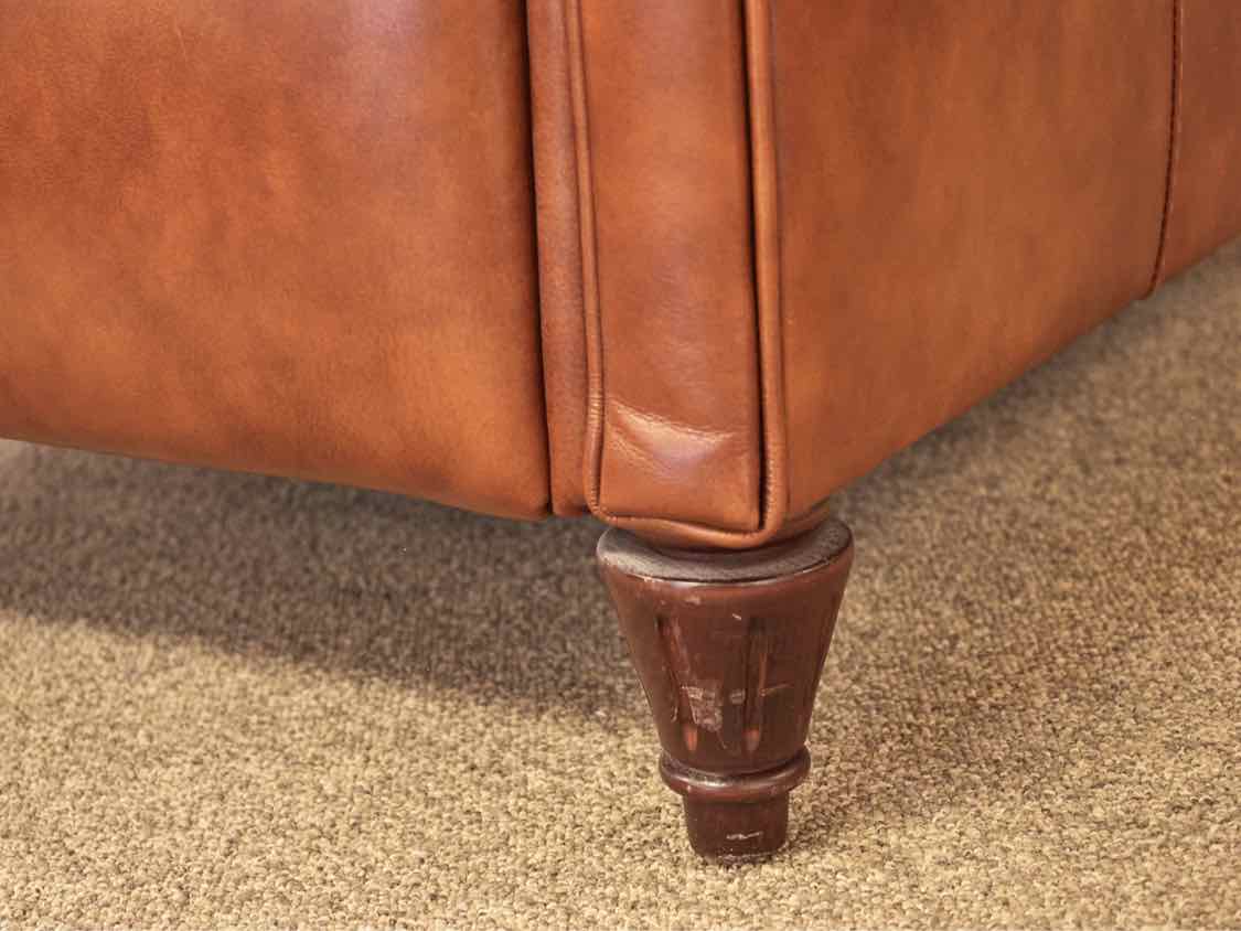Bradington Young Saddle Brown Leather Recliner