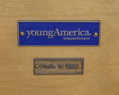 Stanley Young America Cherry Finish 3 Drawer Desk