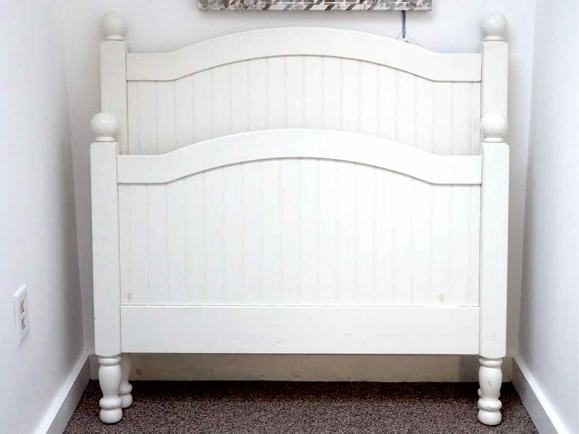 Pottery Barn White Finish Twin Bed