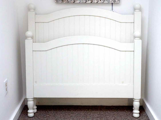 Pottery Barn White Finish Twin Bed