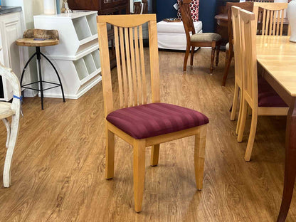Dual Tone Maple Dining Table w/ 8 Chairs