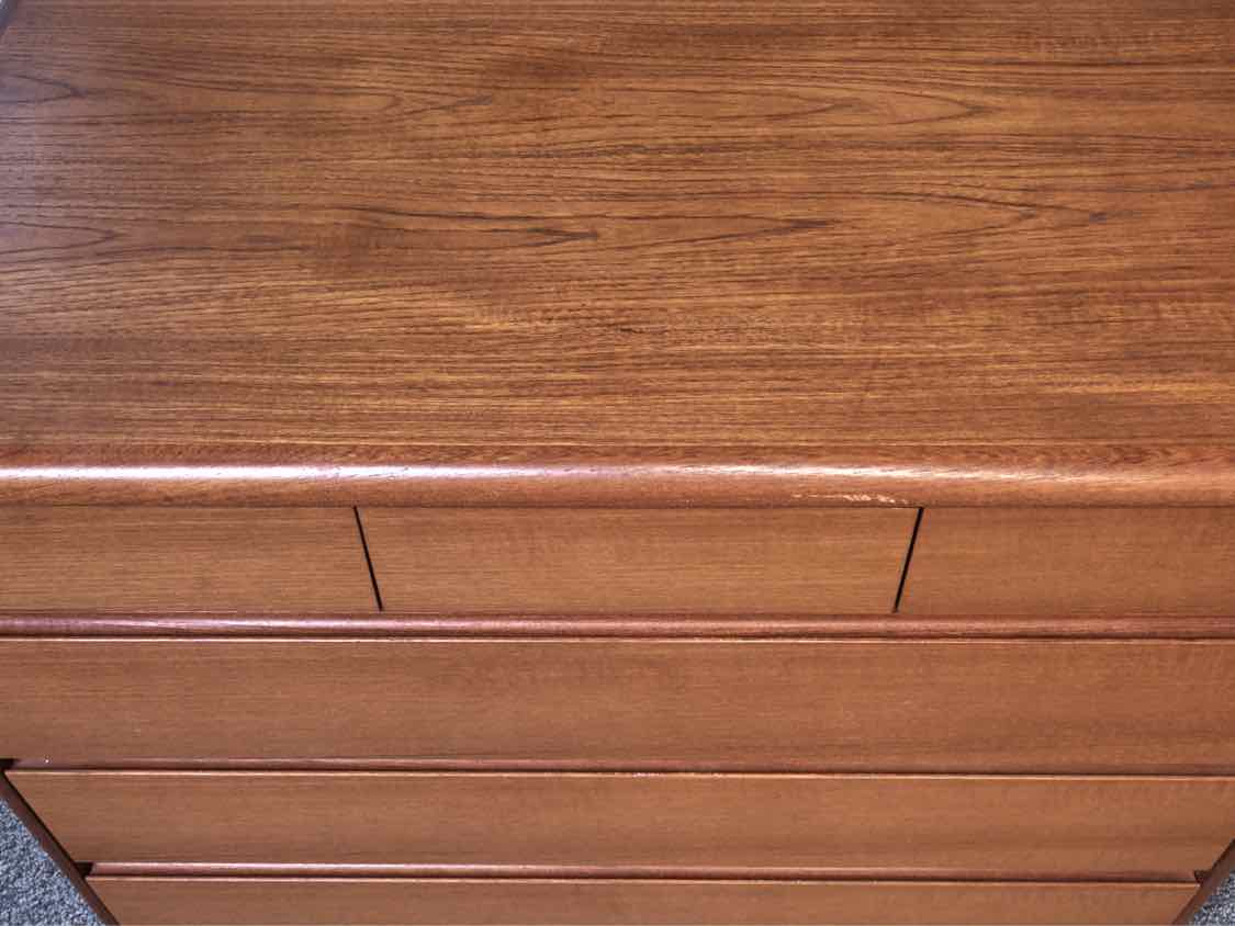 Mid-Century Modern Style Teak 6-Drawer Chest