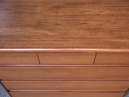 Mid-Century Modern Style Teak 6-Drawer Chest
