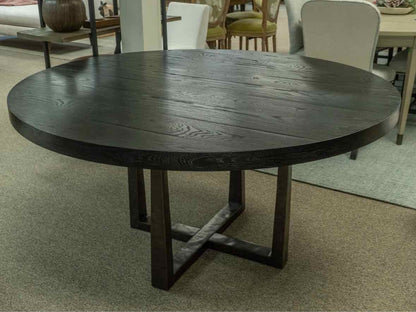 Restoration Hardware Black Oak 'T Brace' Dining Table