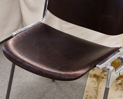 Pair of Itailian Made Wooden Accent Chairs