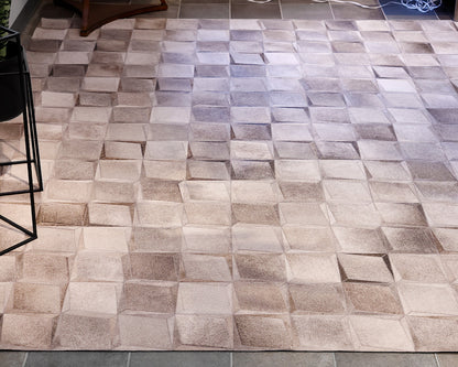 Gray Hair on Hide 10' x 16' Area Rug