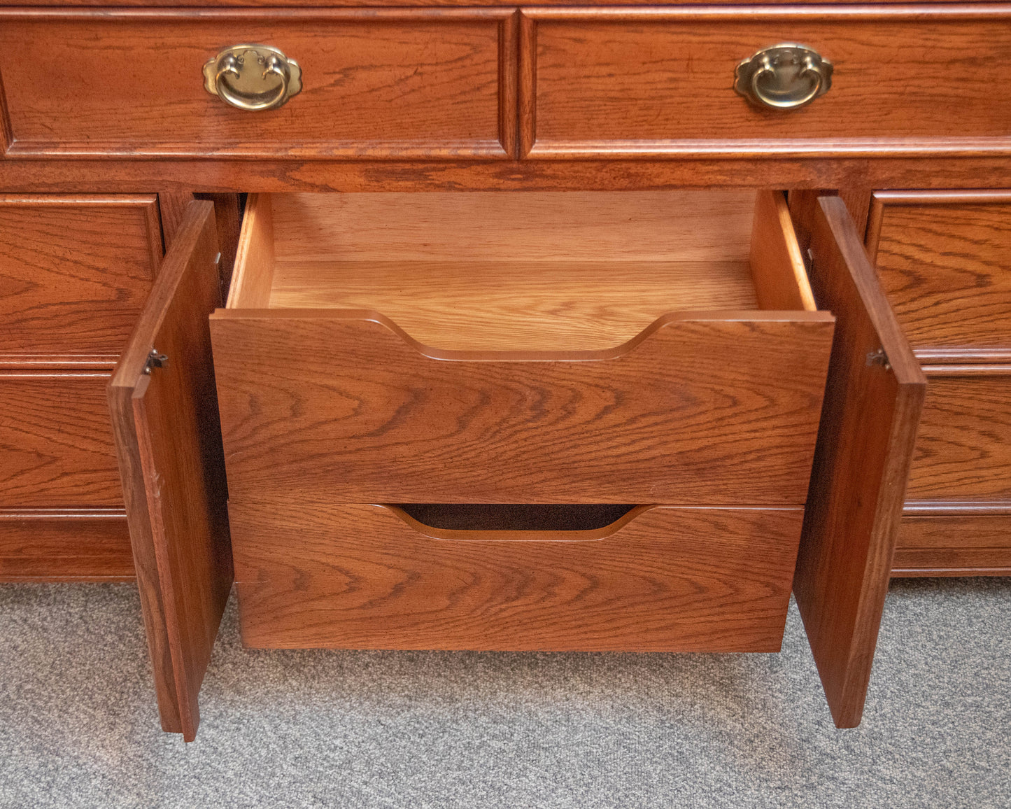Thomasville Oak Campaign Style Dresser