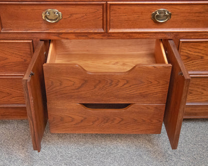 Thomasville Oak Campaign Style Dresser