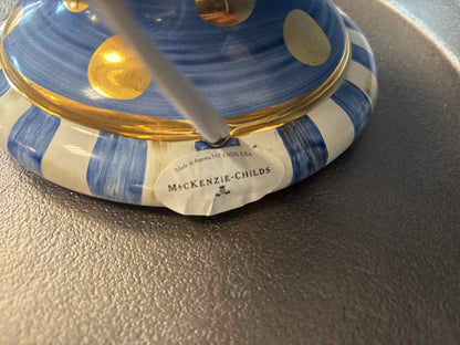 McKenzie Childs 'Royal Check'  Globe Table Lamp