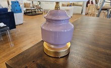 Porcelain Lavender Cover Jar Lamp