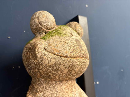 Faux Concrete Smiling Frog