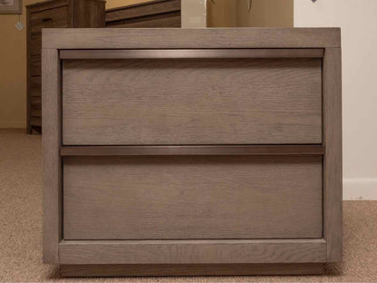 Pair Of RH  Laguna Collection Grey Driftwood Finish  2 Drawer Nightstands